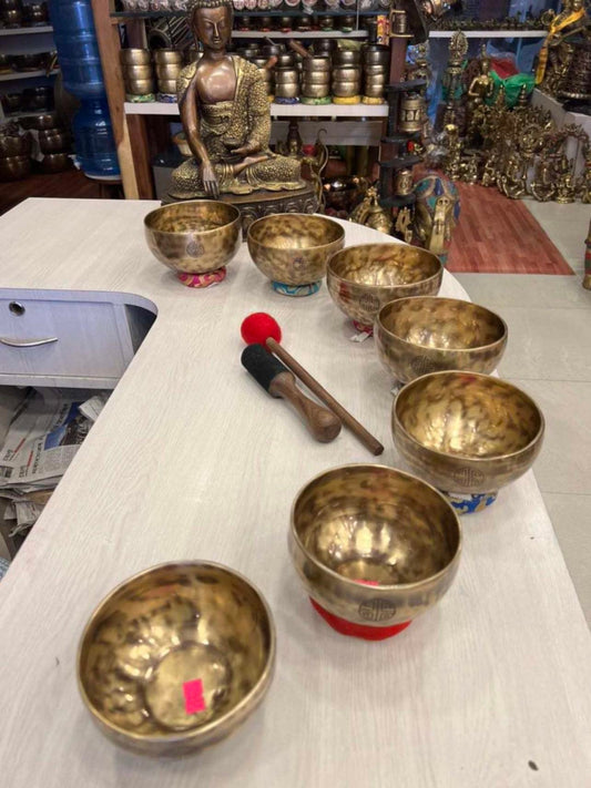 Chakra Tibetan bowl set 13-15cm