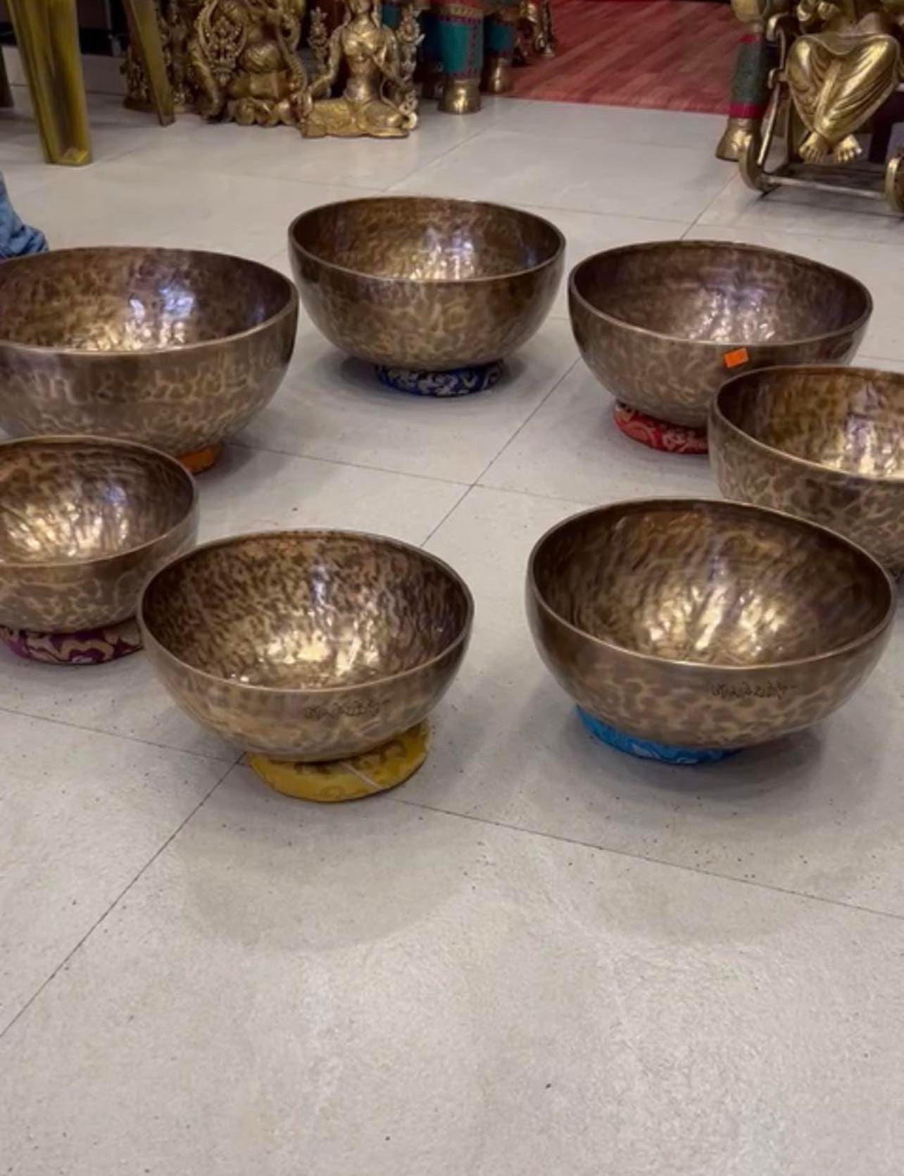 Chakra Tibetan bowl set  25-40cm