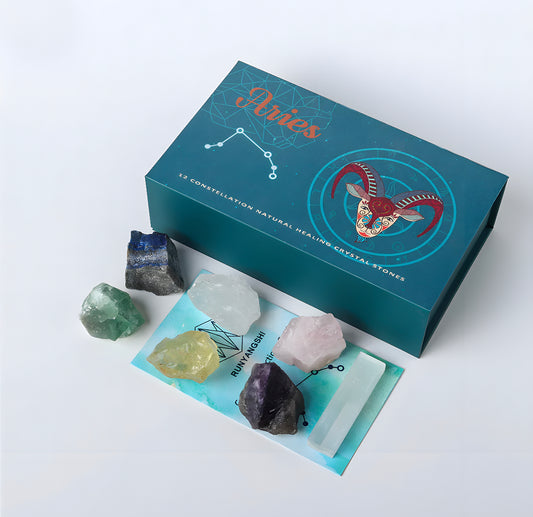Zodiac Natural Crystal Box Set- Aries